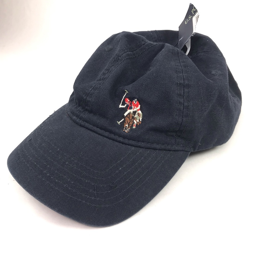 U.S. Polo Assoc Navy Blue Baseball Hat Polo Pony Adjustable New